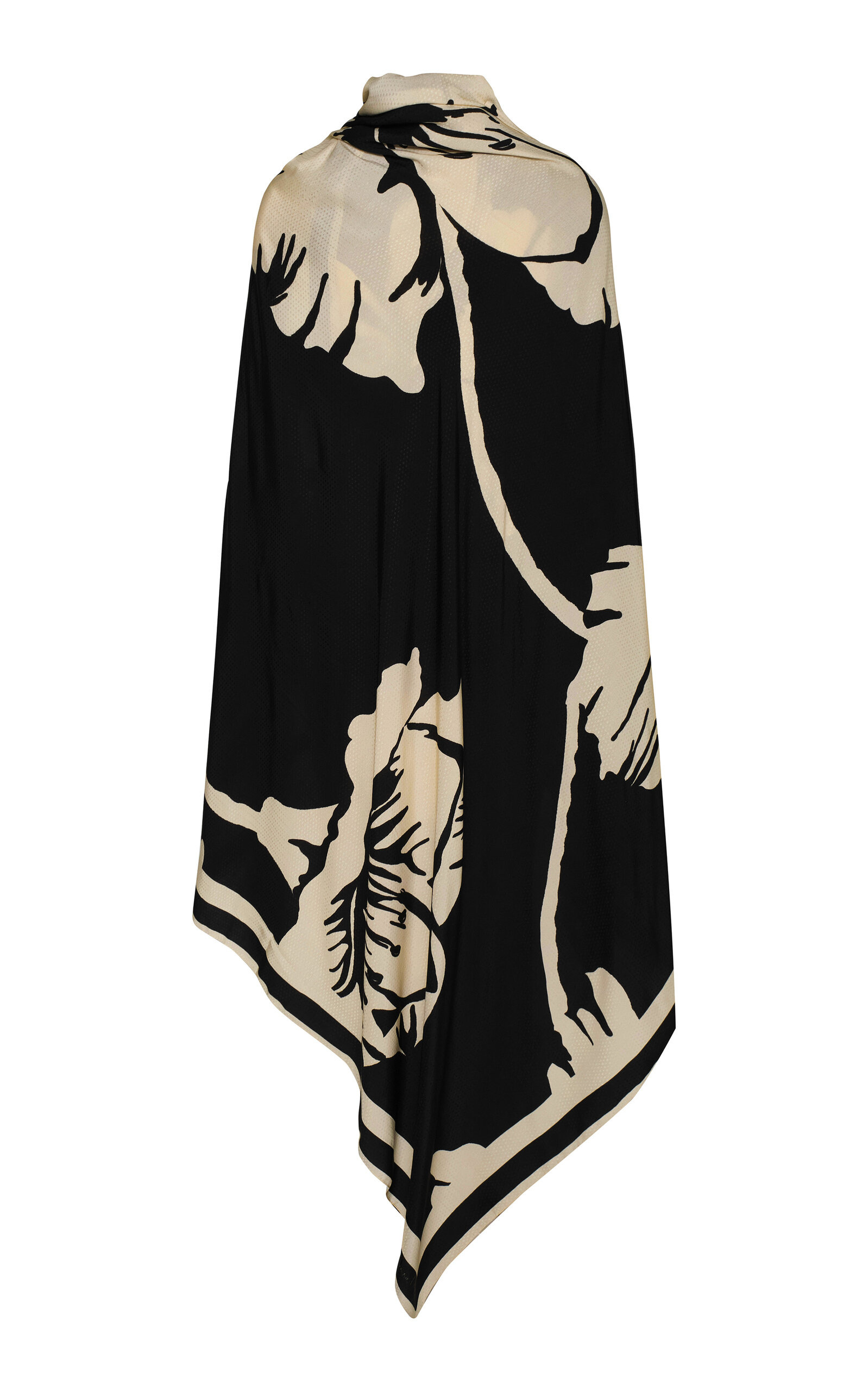 Delicate Astromelia Silk-Blend Shawl black - 6