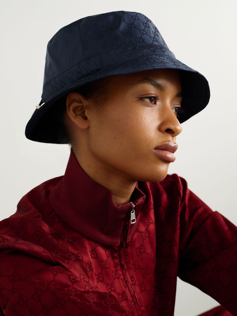 GUCCI Reversible shell bucket hat Midnight blue outlook