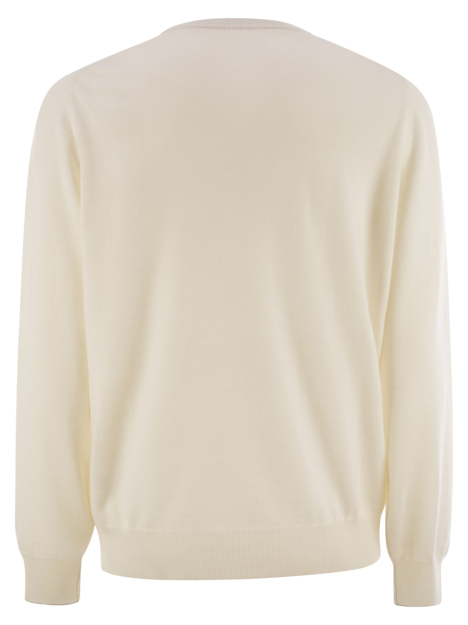 Brunello Cucinelli Men Pure Cashmere Crew-Neck Sweater - 2