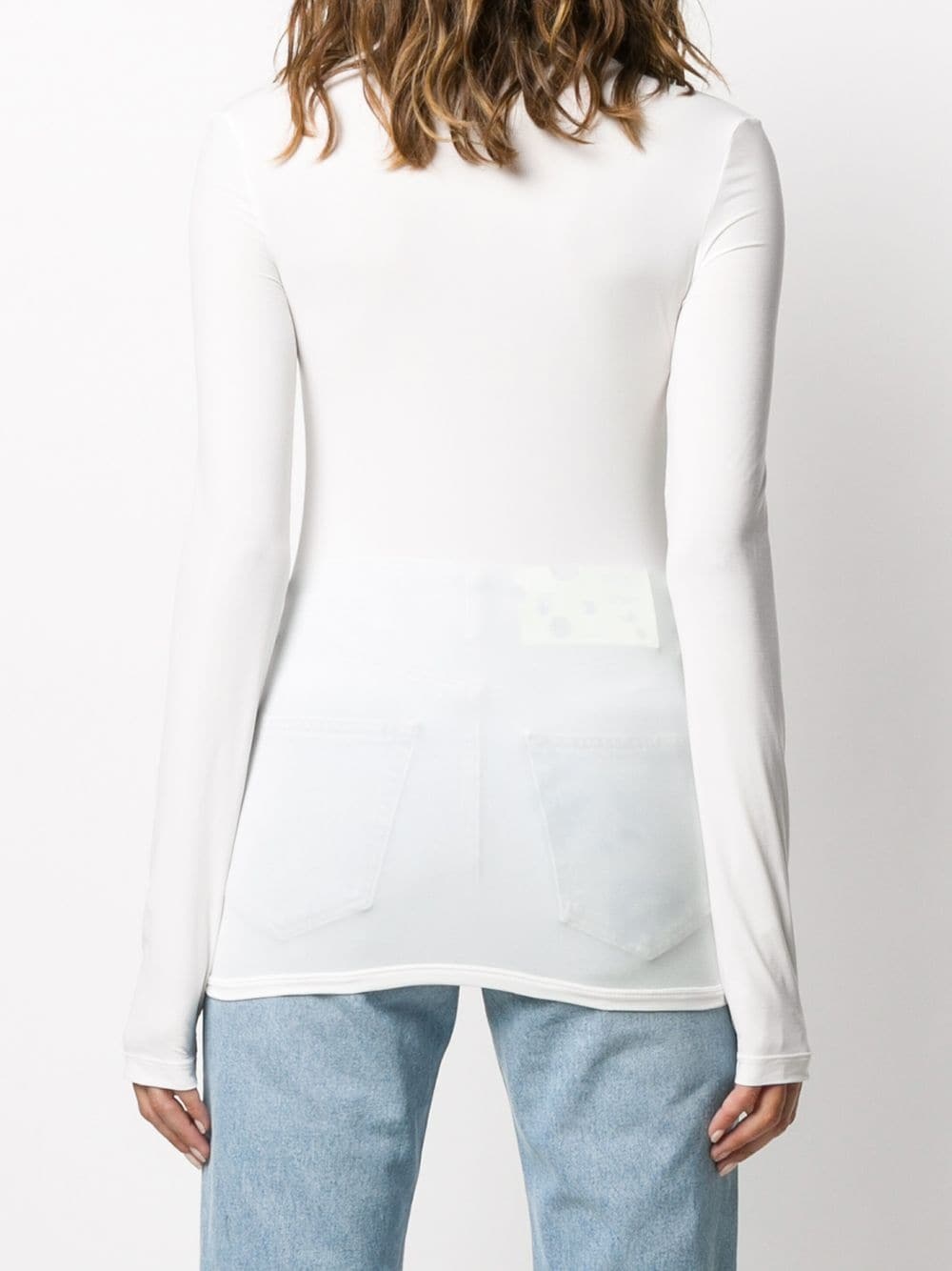 high-neck long-sleeve top - 4