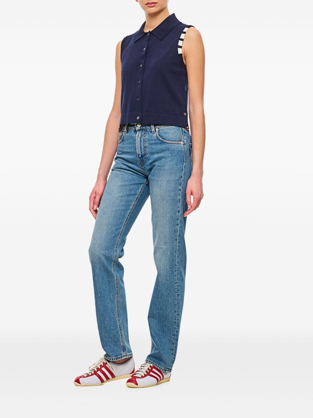 4-Bar cotton vest - 2