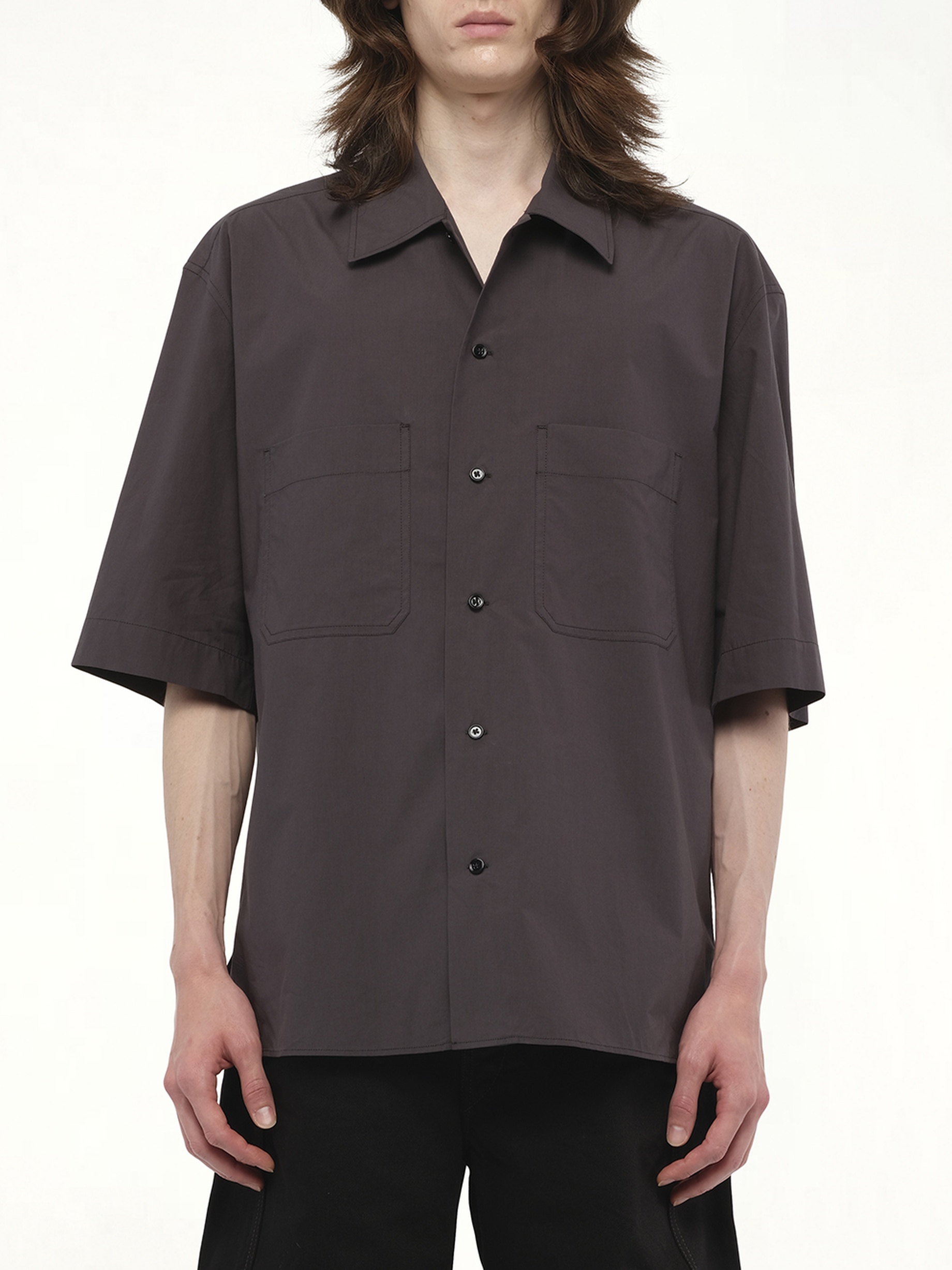 Convertible Shirt in Charcoal - 2