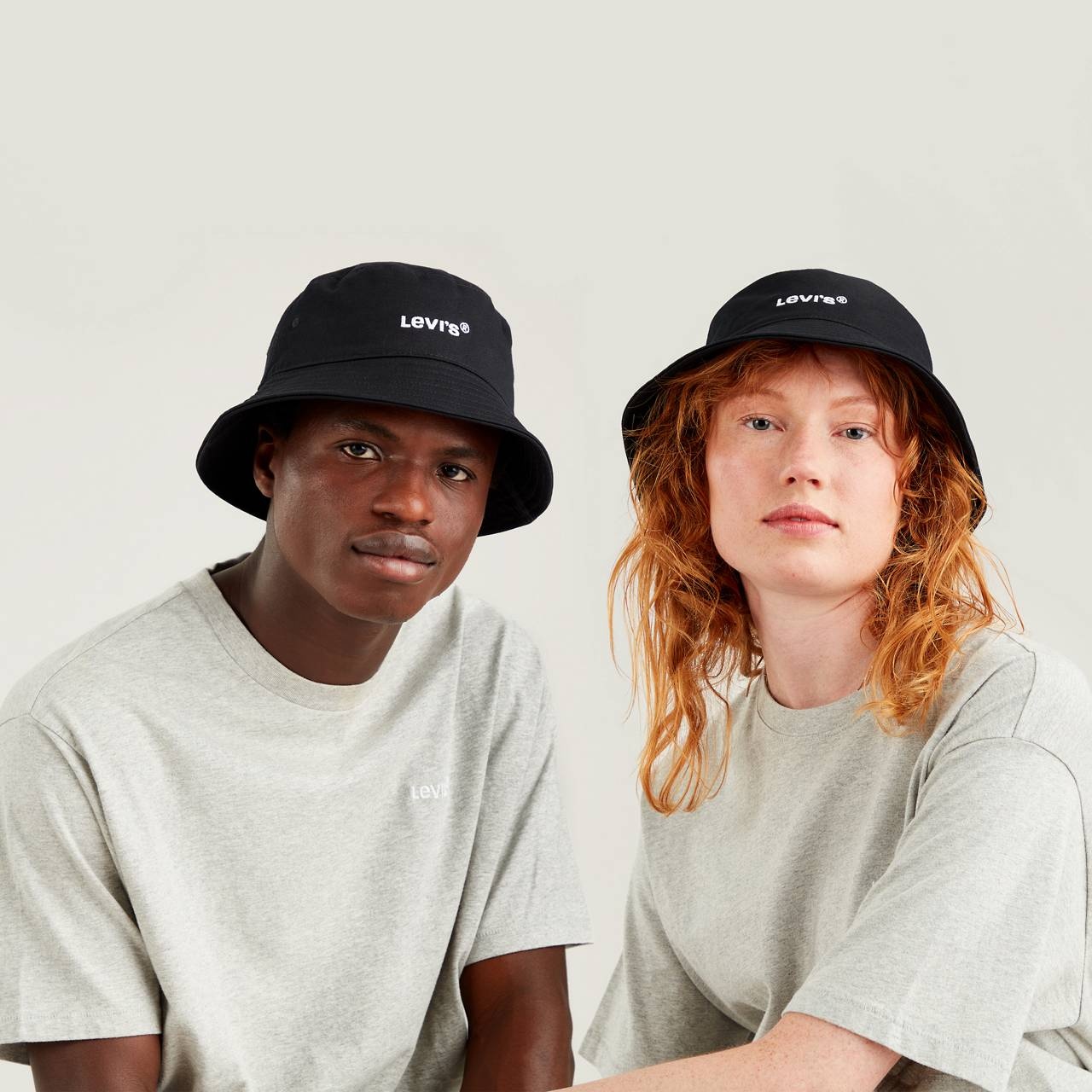 BUCKET HAT WITH WORDMARK LOGO - 3