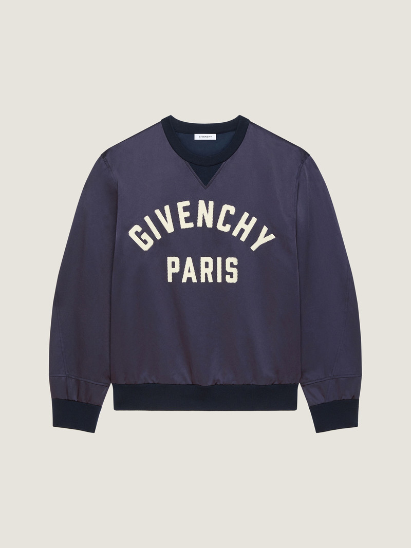 GIVENCHY PARIS SWEATSHIRT IN SATIN 1