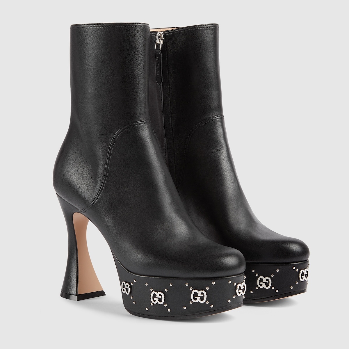 Women's platform boot with GG studs - 2