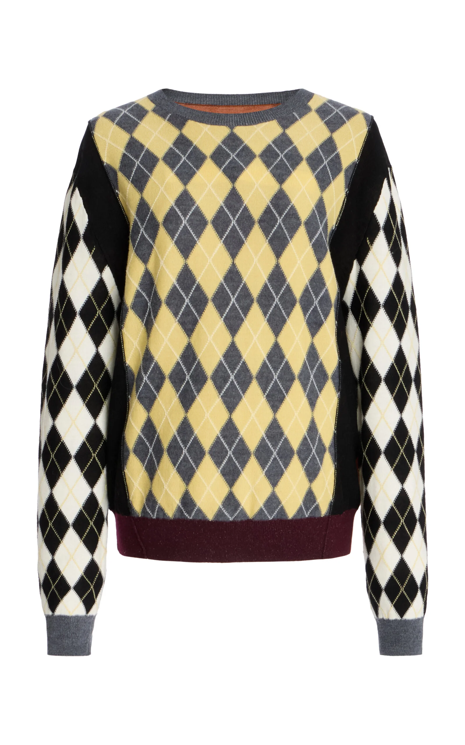 Reed Argyle Merino Wool Sweater print - 1