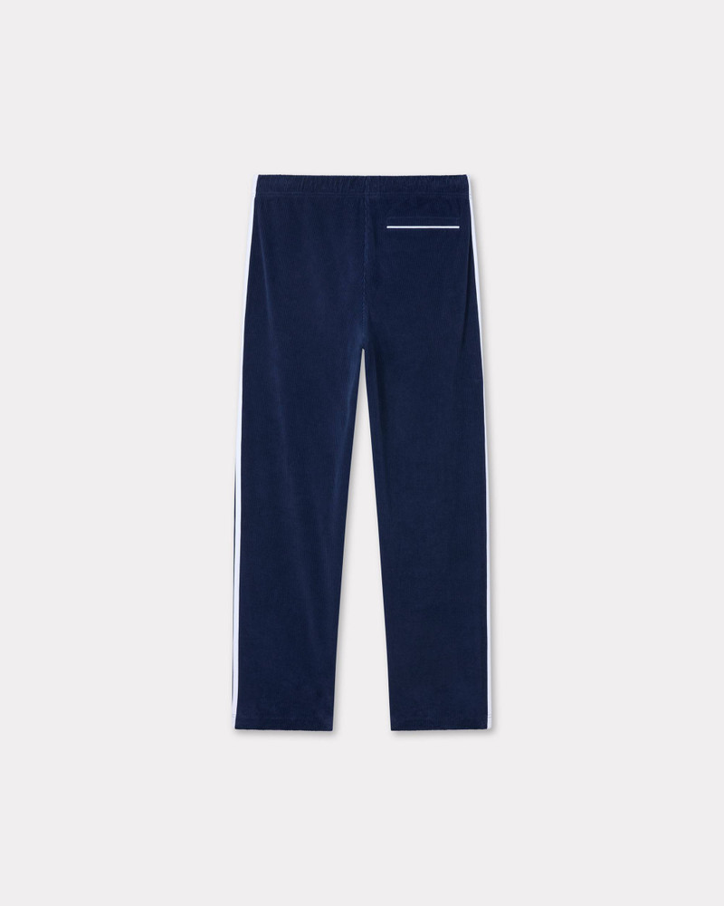 KENZO Embroidered velvet track pants outlook