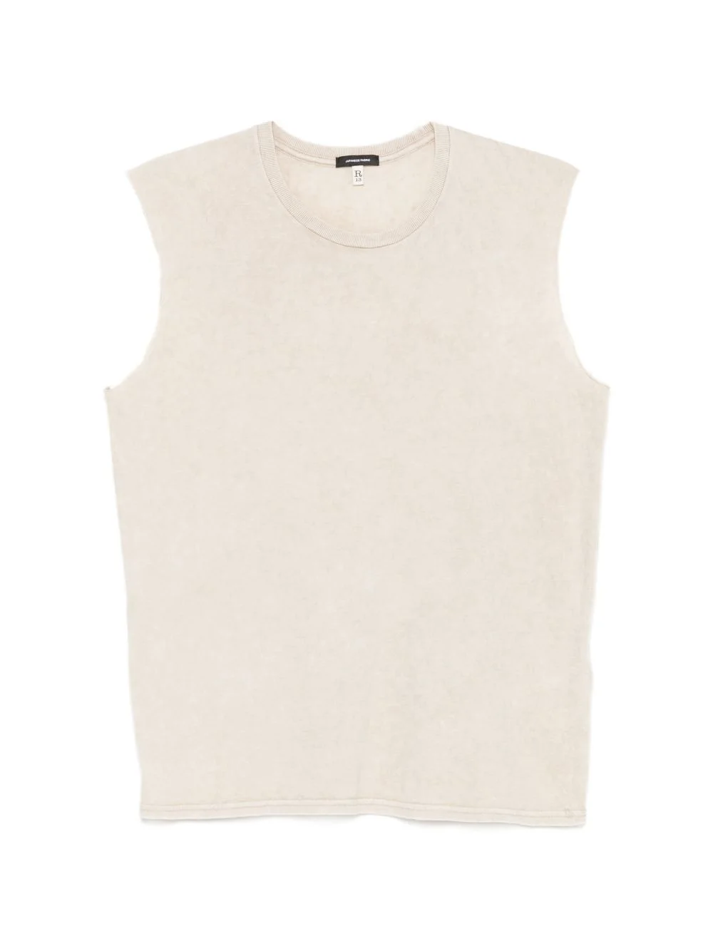 acid-wash sleeveless T-shirt - 1