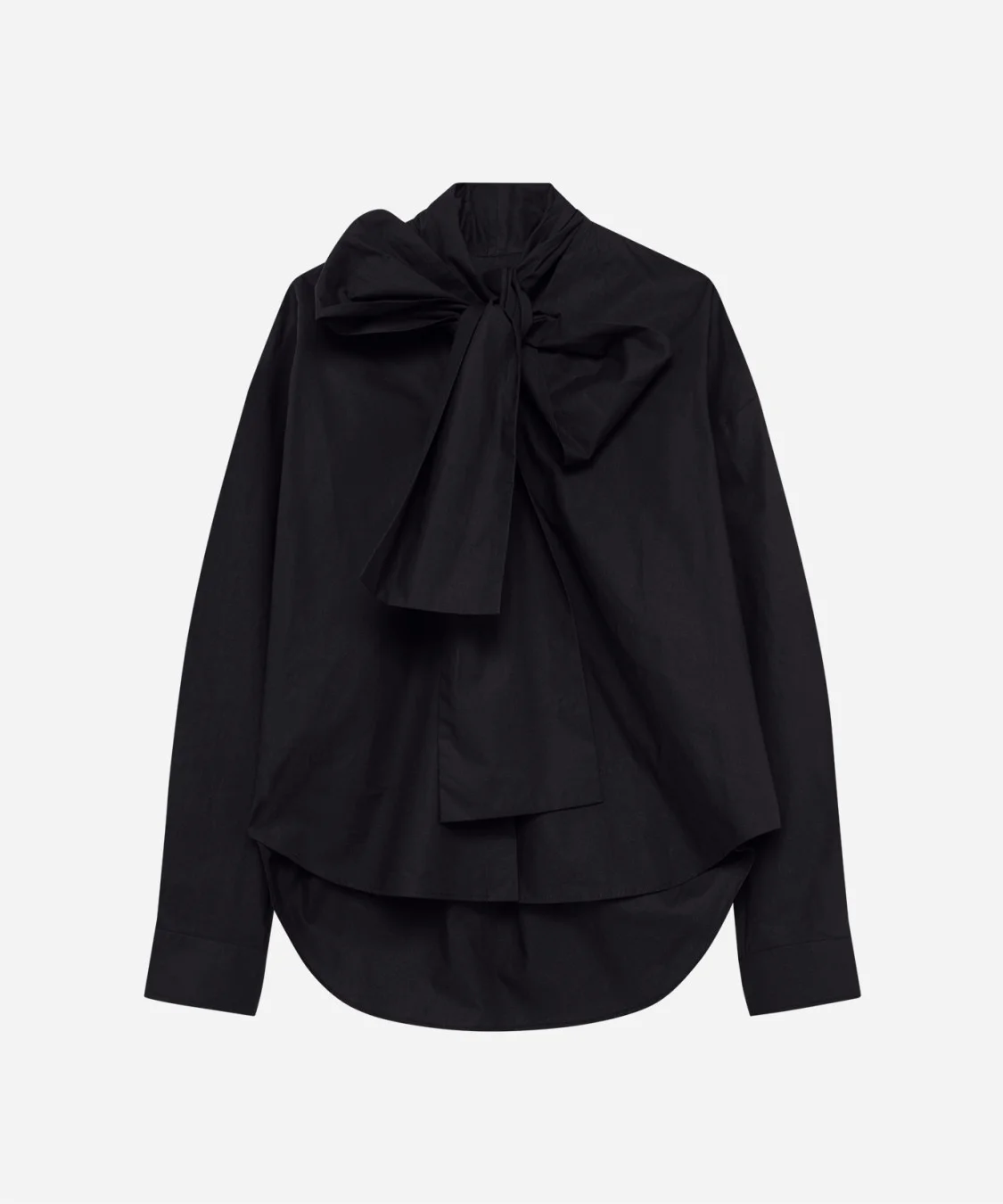 Poplin shirt with scarf - 1