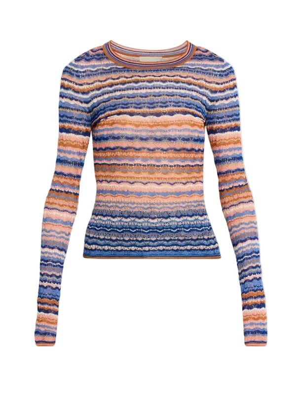 Lunaire Knit Top in Sunset - 1