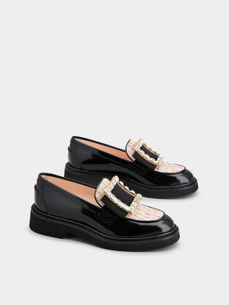 Viv' Rangers Strass Buckle Loafers in Patent Leather 2