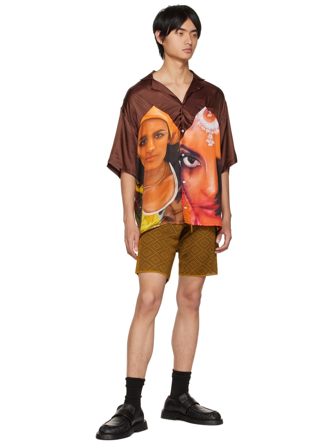 Brown Dhoom Shorts - 4