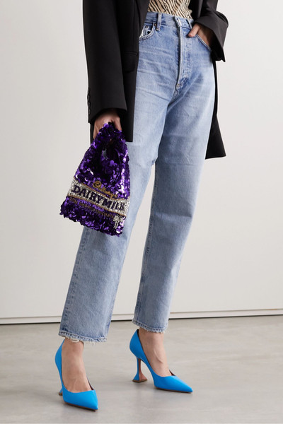 Anya Hindmarch Embellished satin tote outlook