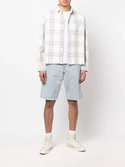 John Elliott boxy-fit checked shirt outlook