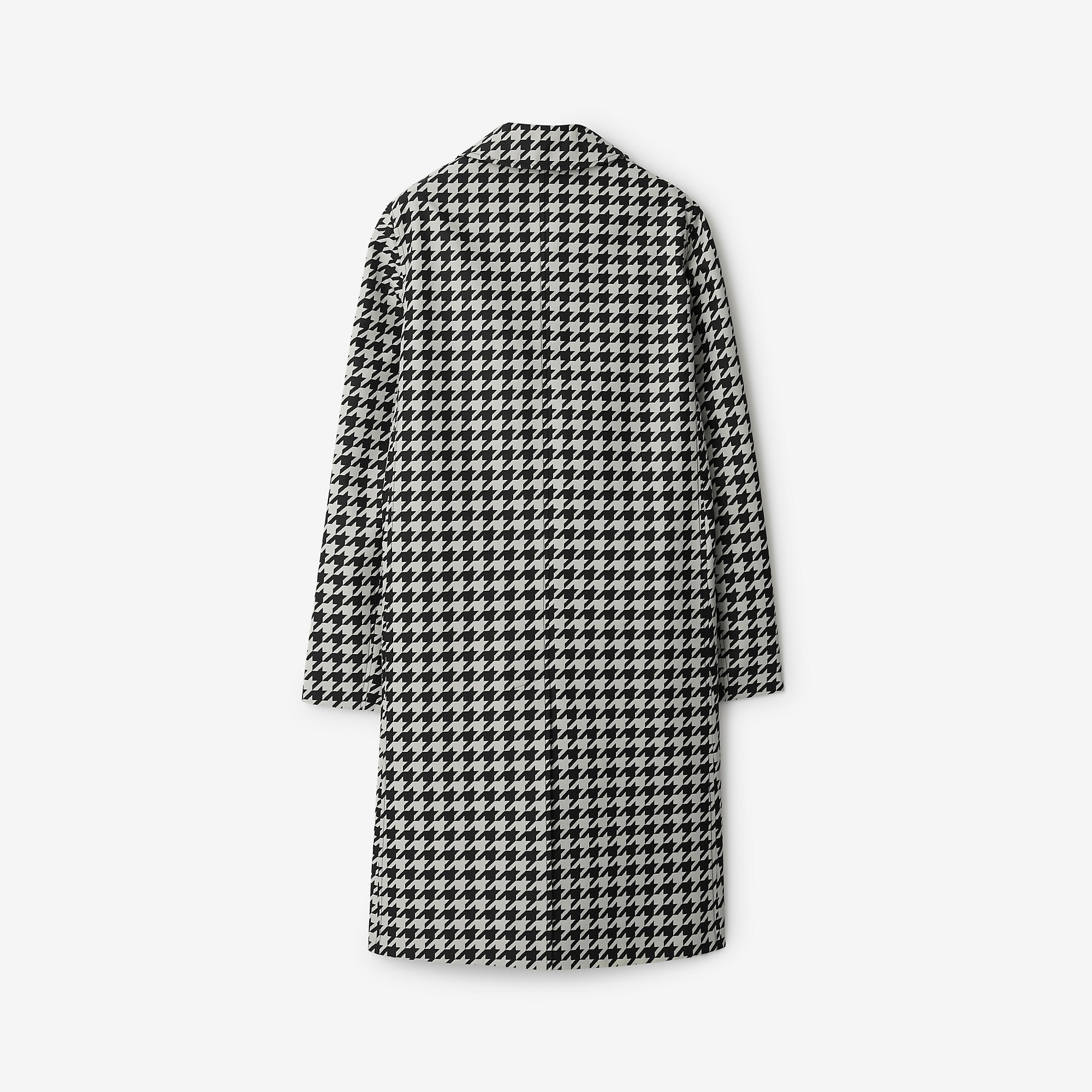 Long Houndstooth Car Coat - 5