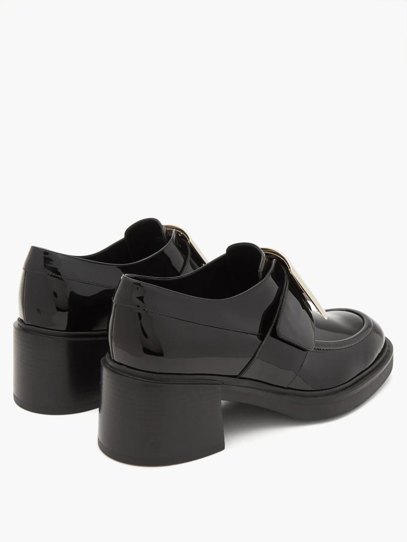 Viv Rangers buckled patent-leather loafers - 4