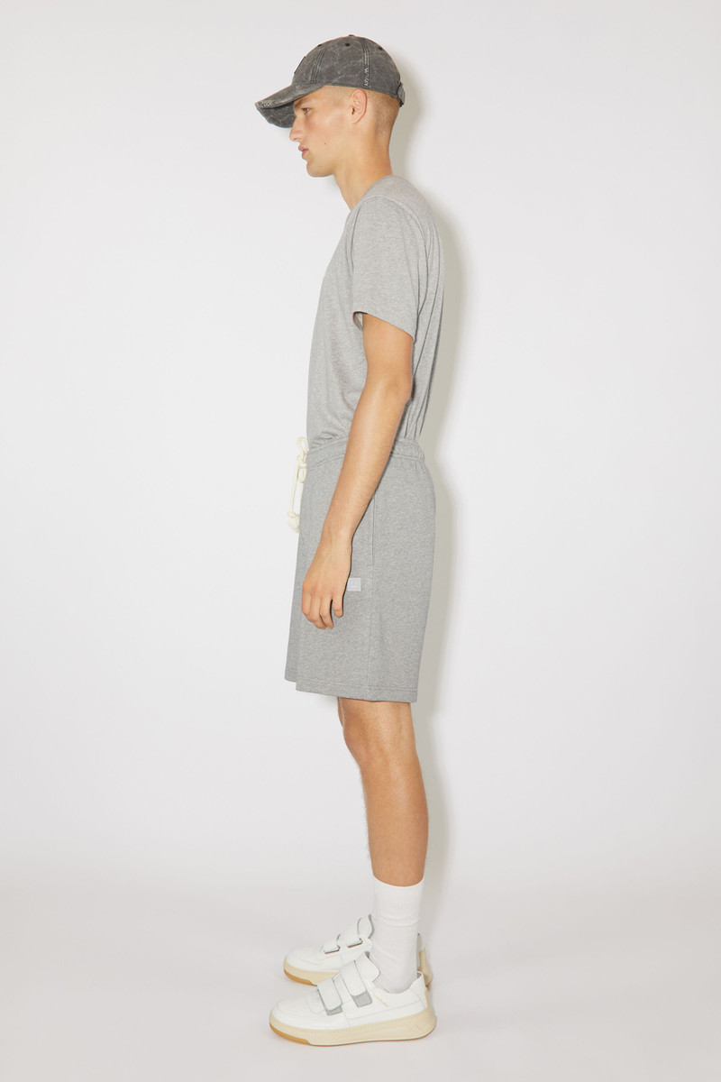 Cotton sweat shorts - Light Grey Melange 4