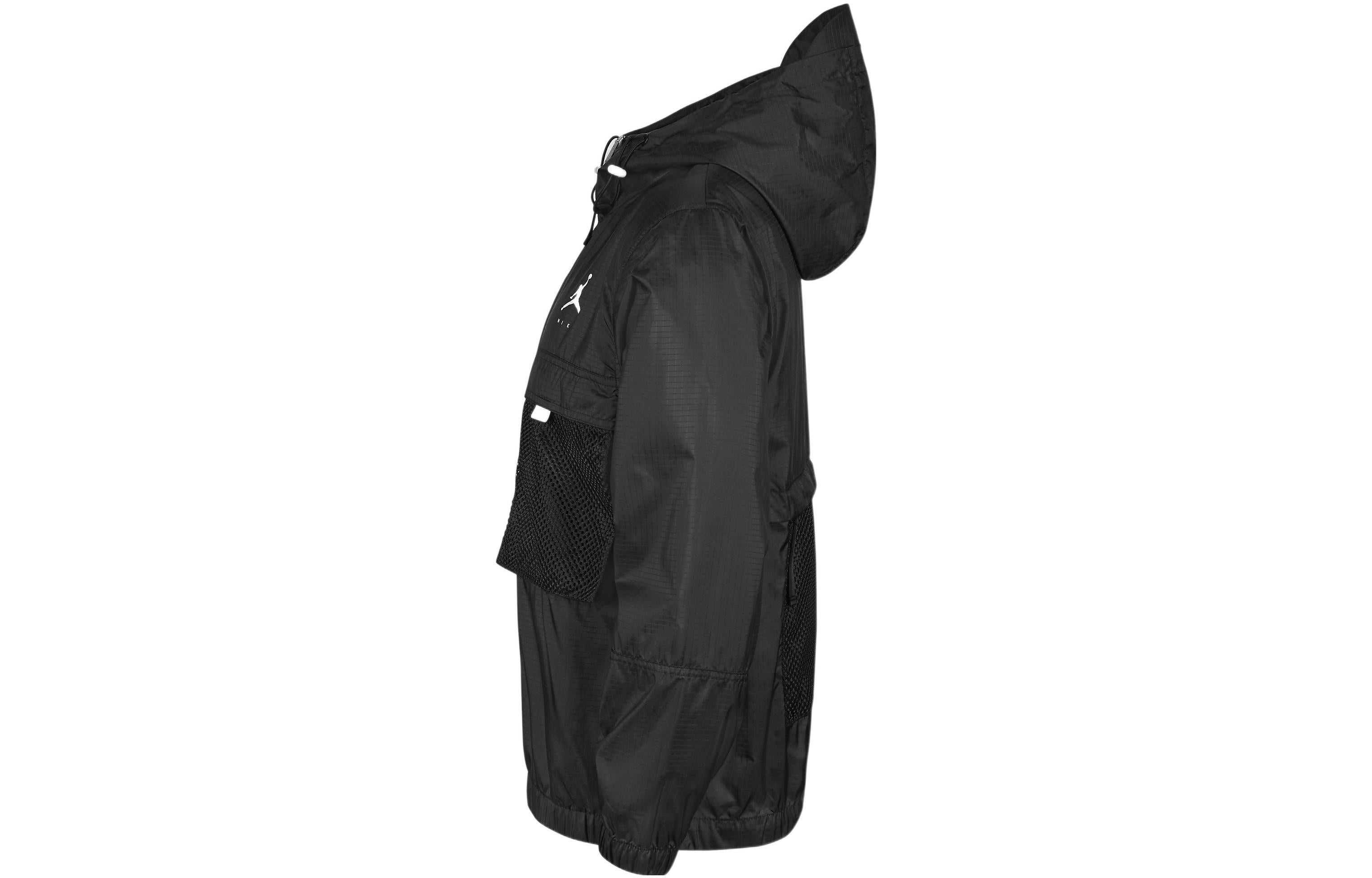 Air Jordan Jumpman Statement Solid Color Logo Hooded Jacket Black DM1868-010 - 3