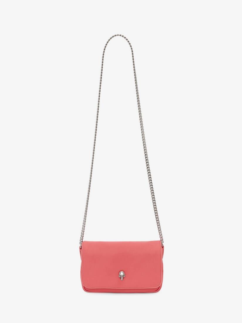Small Skull Bag in Coral - 5