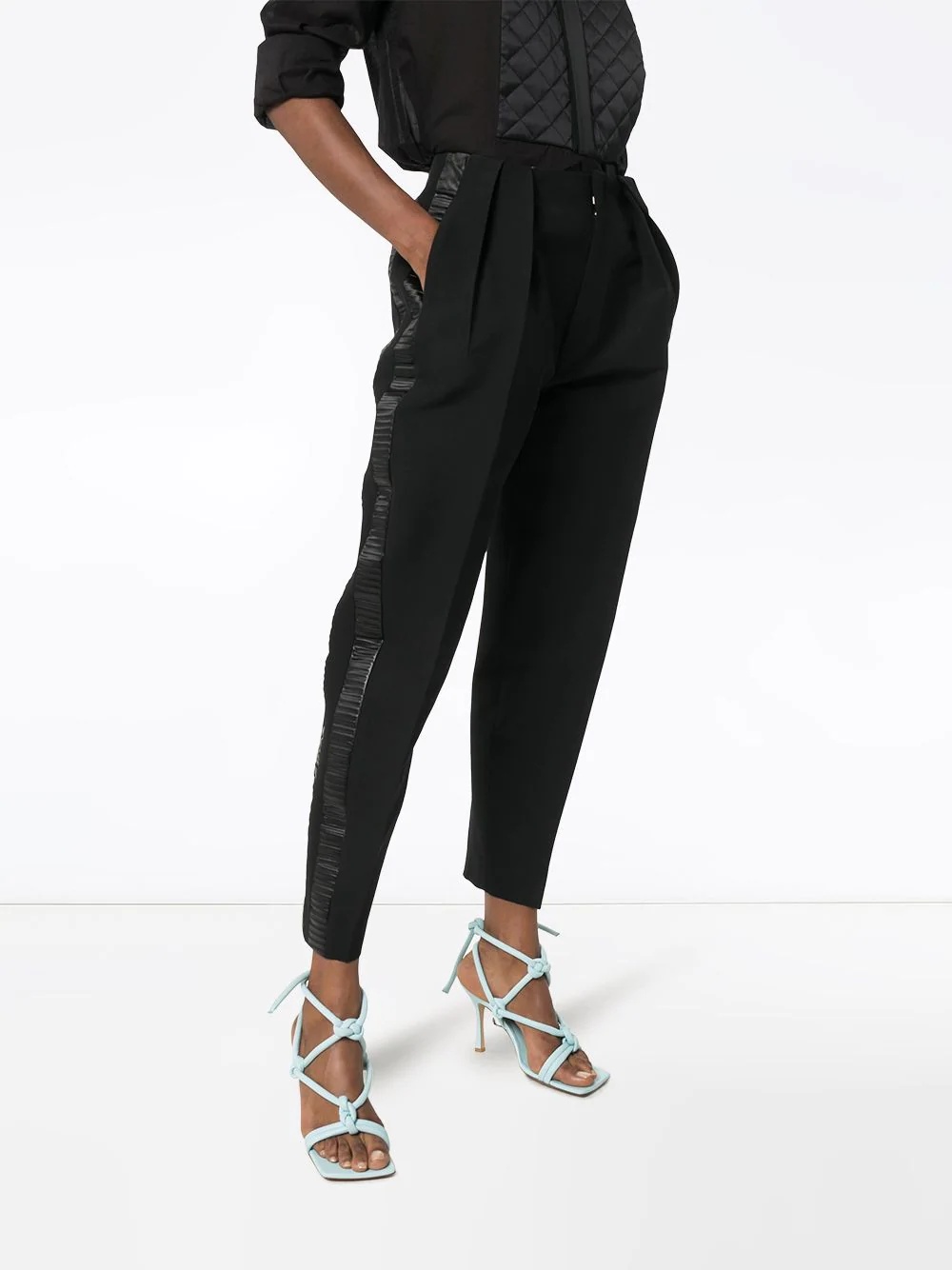 pleated tapered trousers - 3