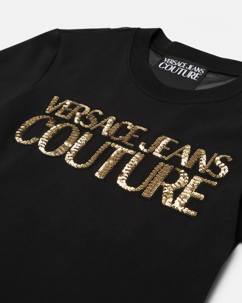 VERSACE JEANS COUTURE Crystal Institutional Logo T-Shirt outlook
