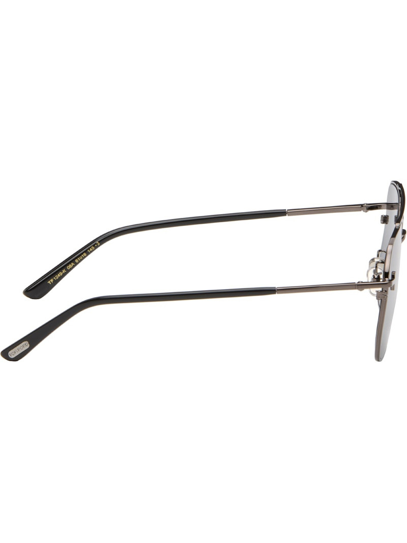 TOM FORD Gunmetal Aviator Sunglasses outlook