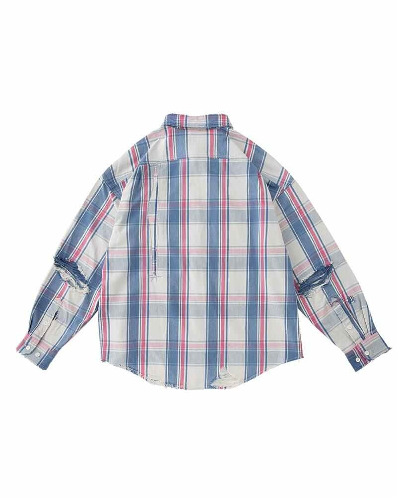 PIONEER CHECK L/S CRASH LT.INDIGO - 2