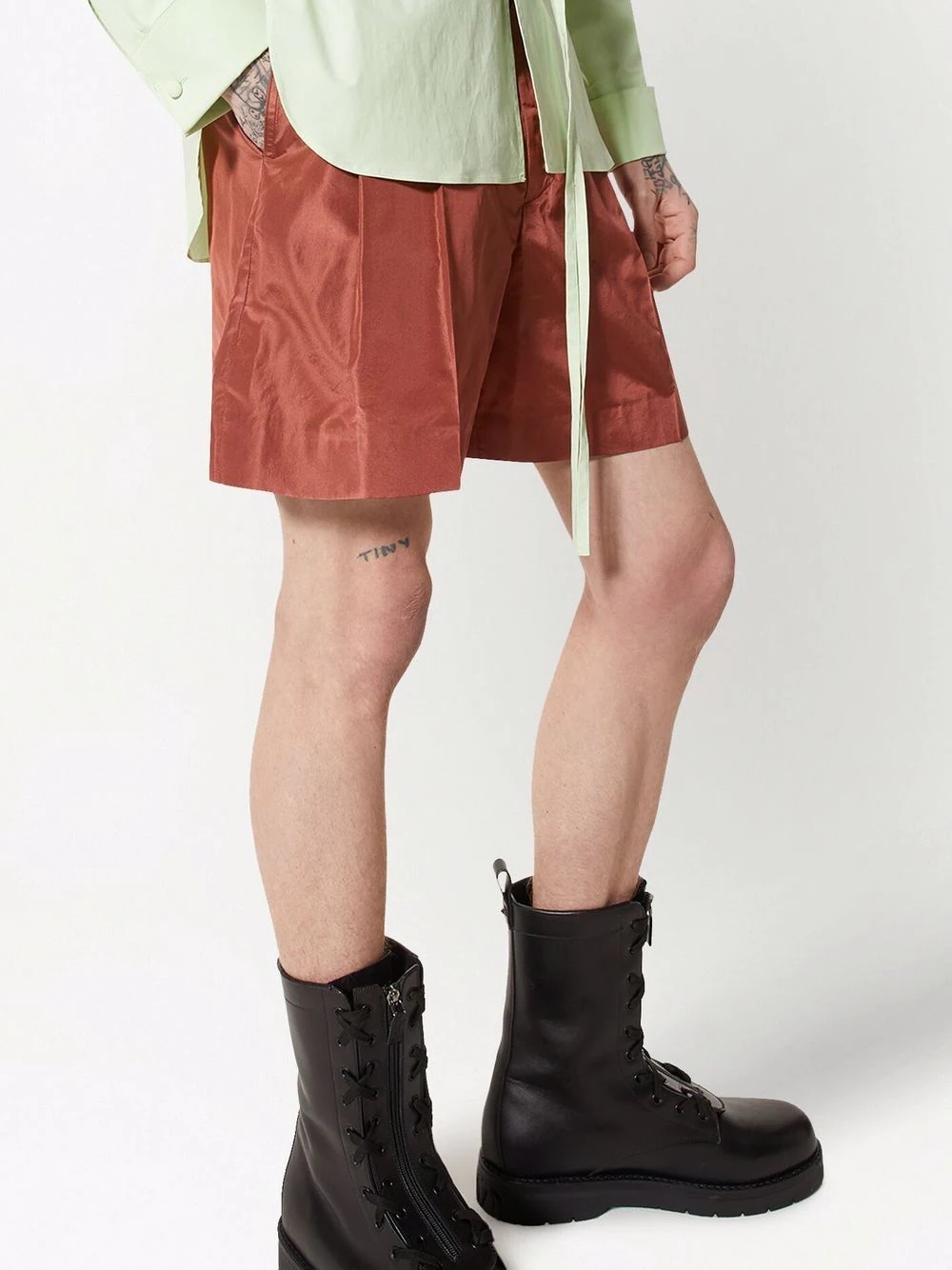 pressed-crease tailored shorts - 5