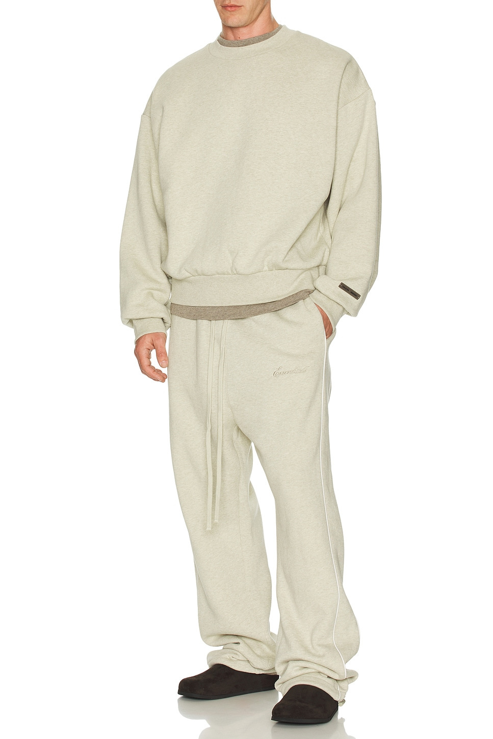 Relaxed Fleece Sweatpant With Piping - 6