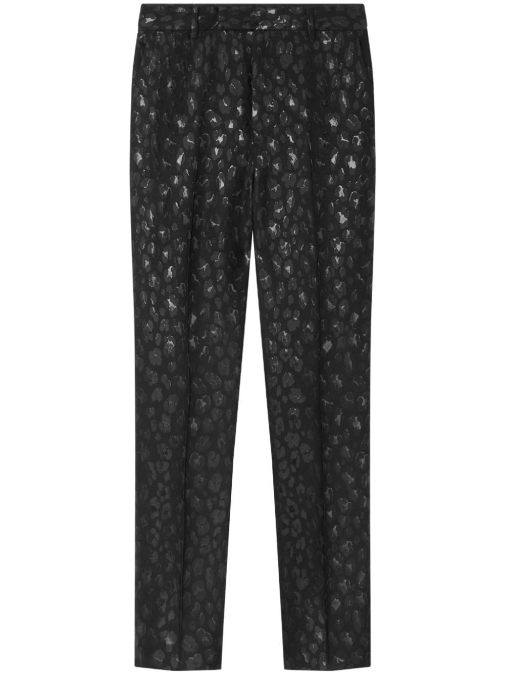 leopard-print trousers - 1