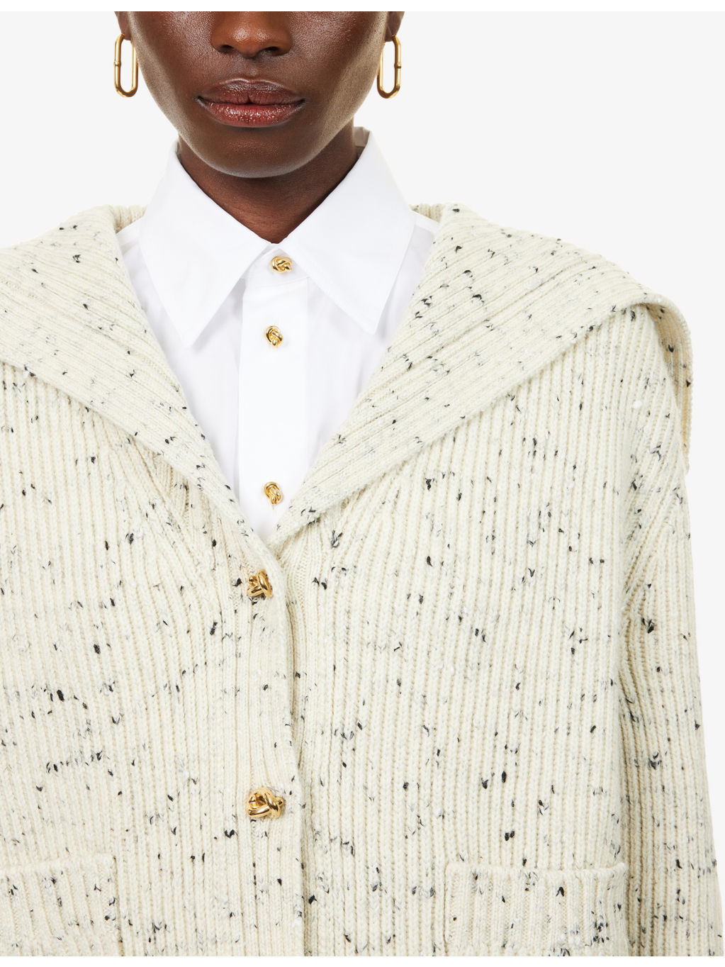 Knot Ribbed Wool-Blend Cardigan - 5