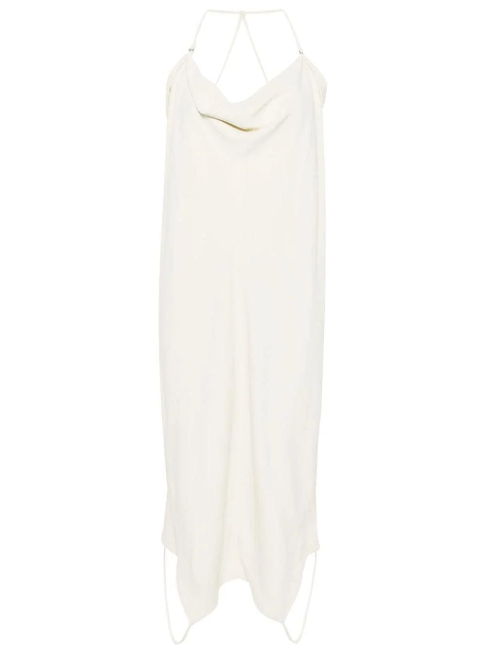 Upside-down crepe slip dress - 1