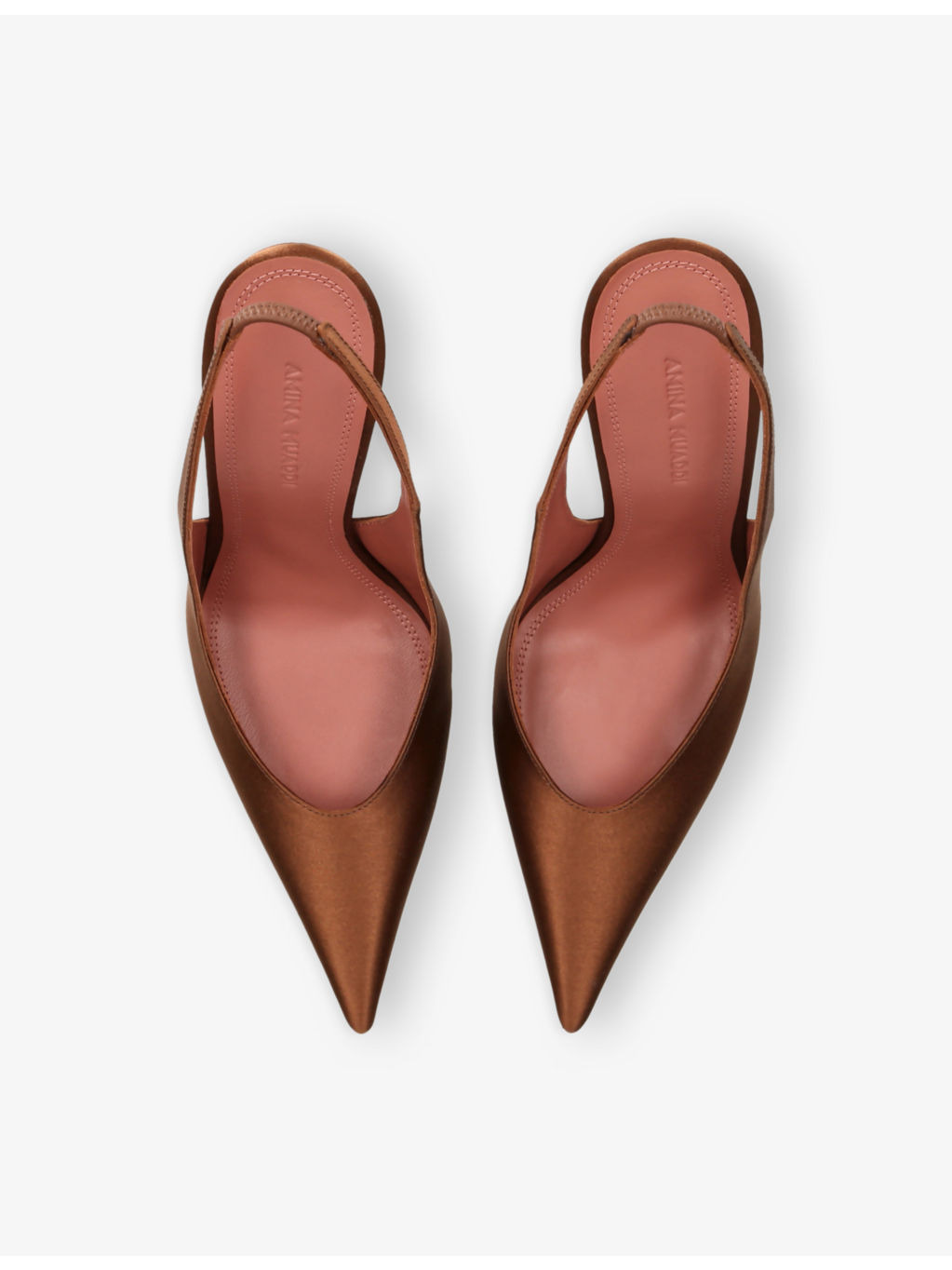 Anok Slingback Satin Heeled Courts - 2