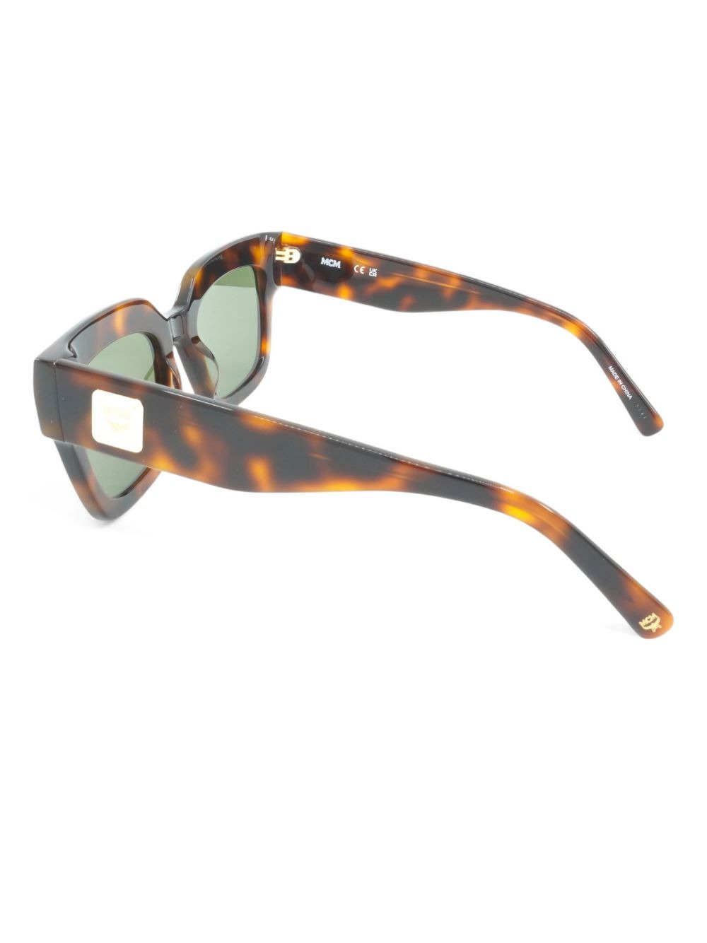 tortoiseshell square-frame sunglasses - 3