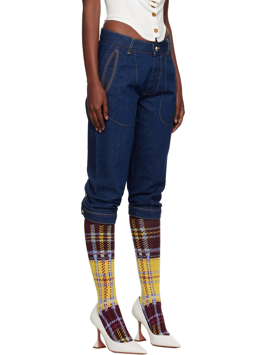 Blue Casa Breeches Jeans - 2