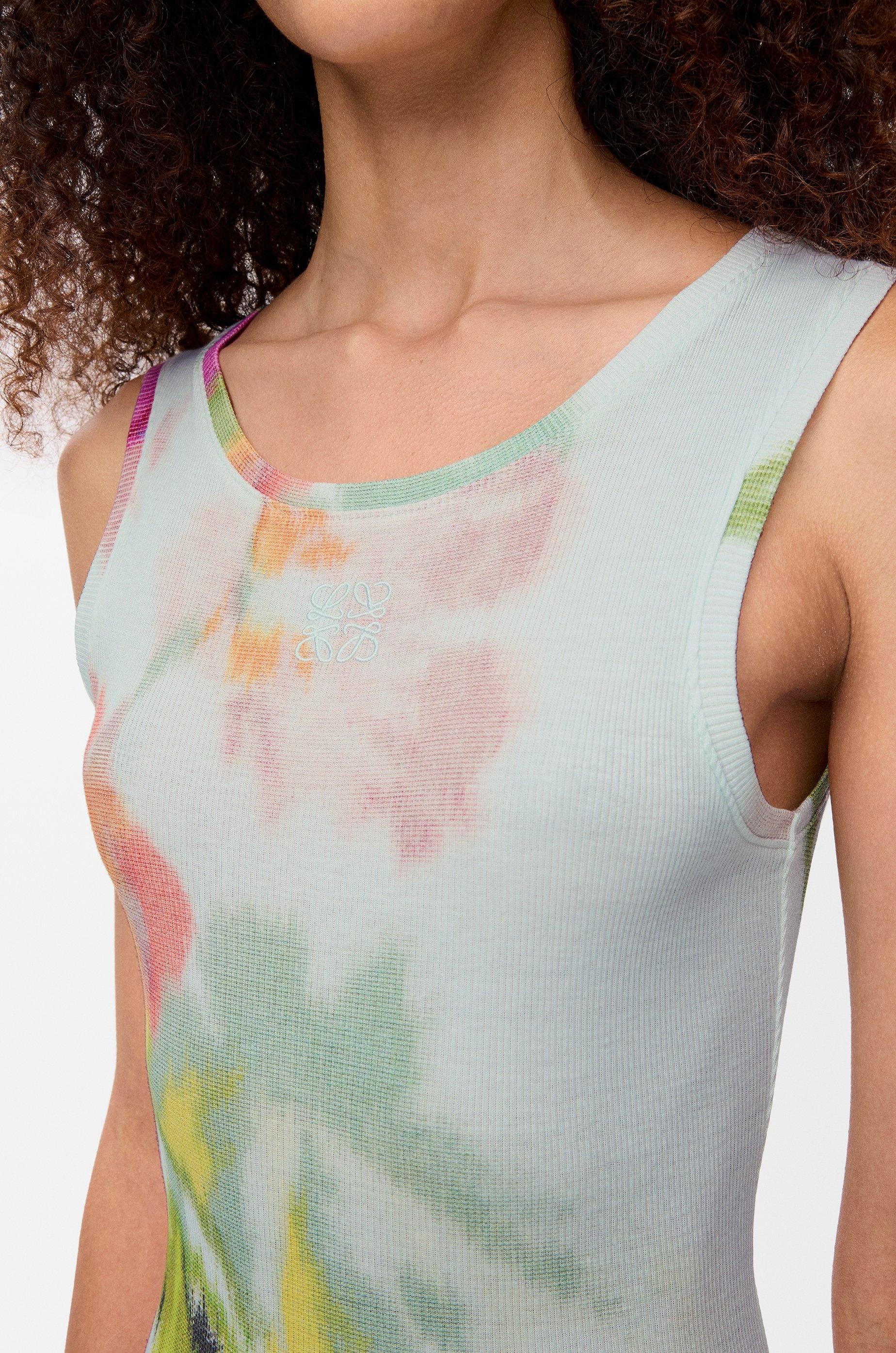 Tank dress in silk and cotton - 4