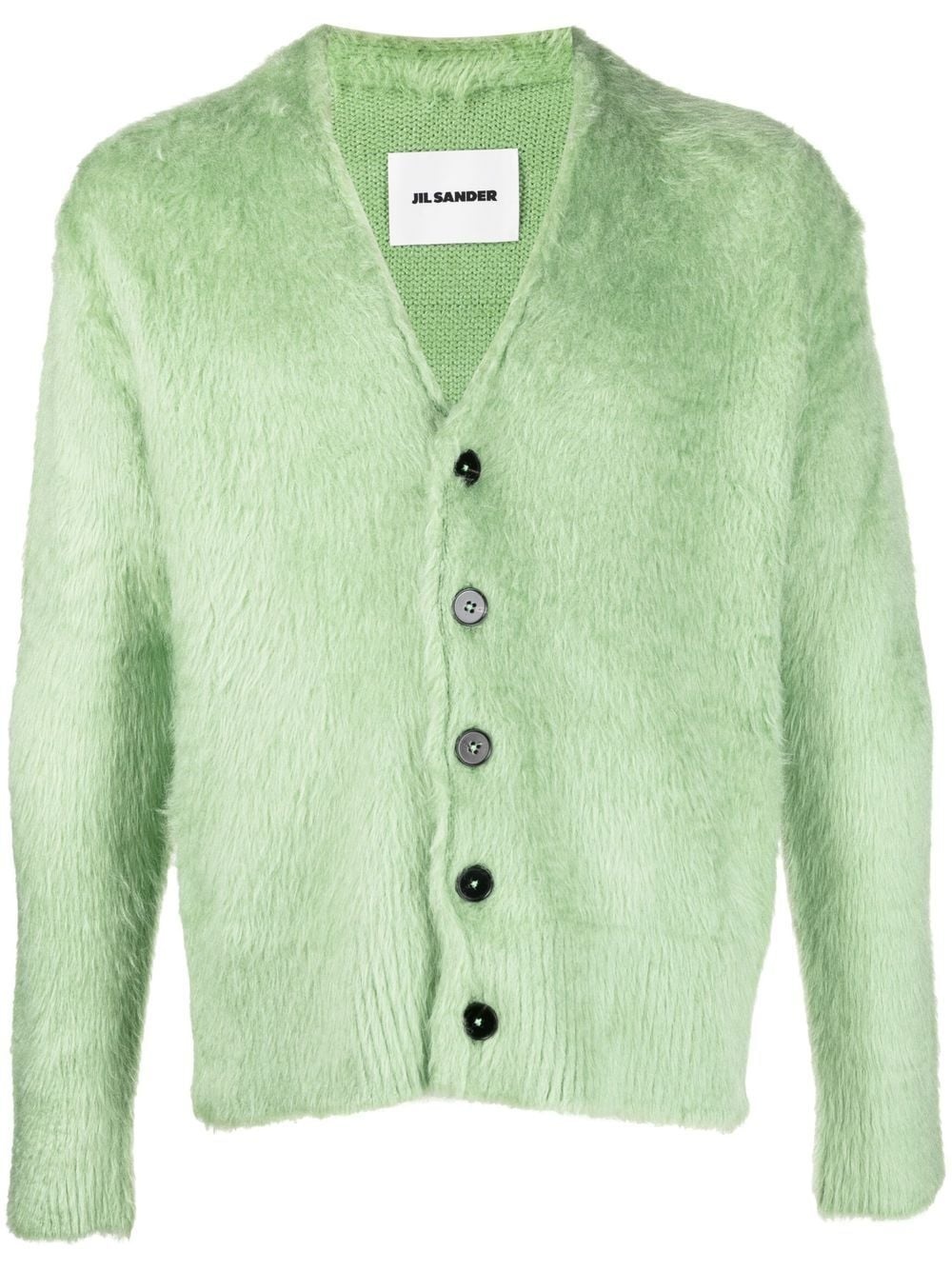 textured-knit silk cardigan - 1