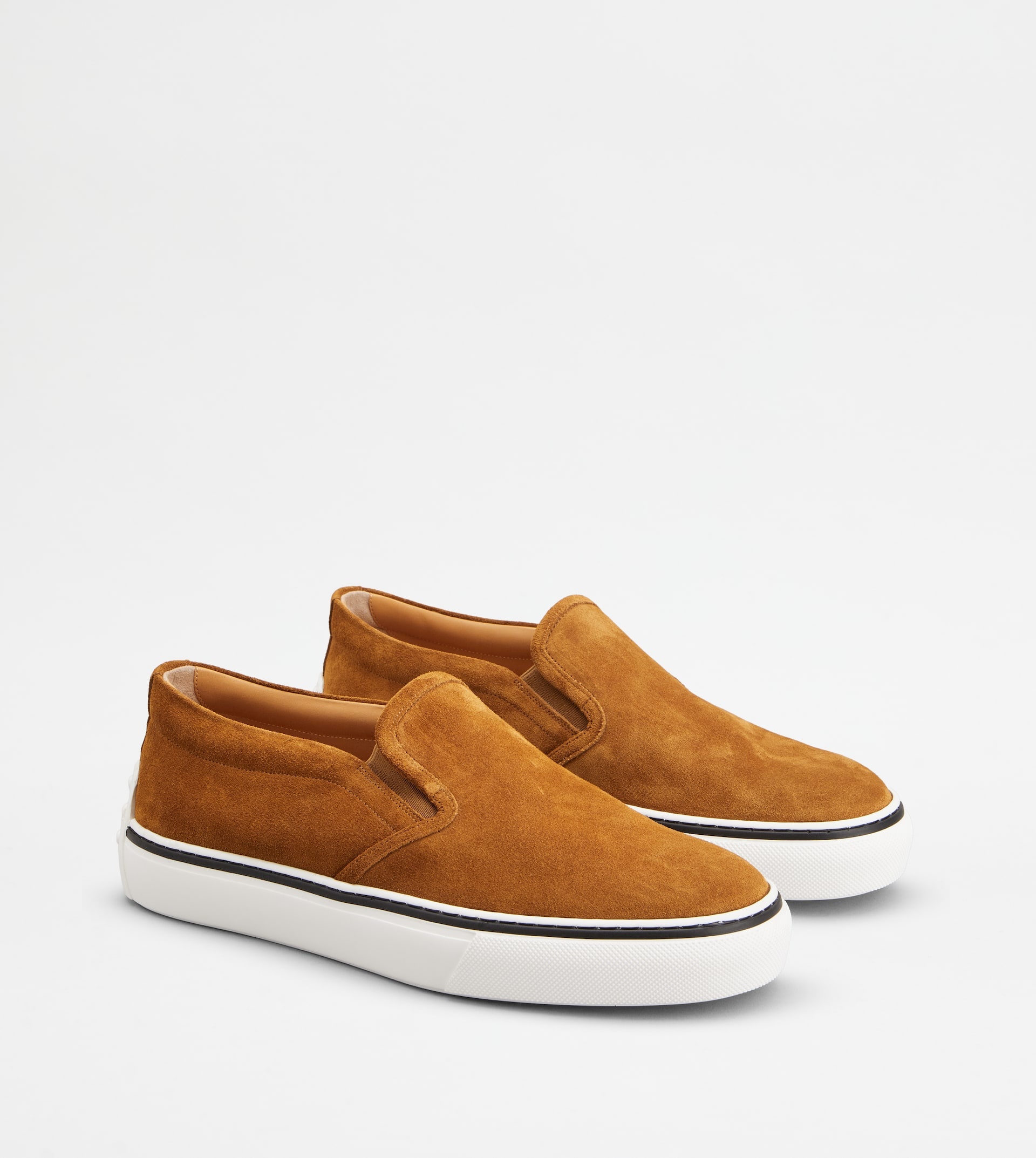 SLIP-ONS IN SUEDE - BROWN - 2
