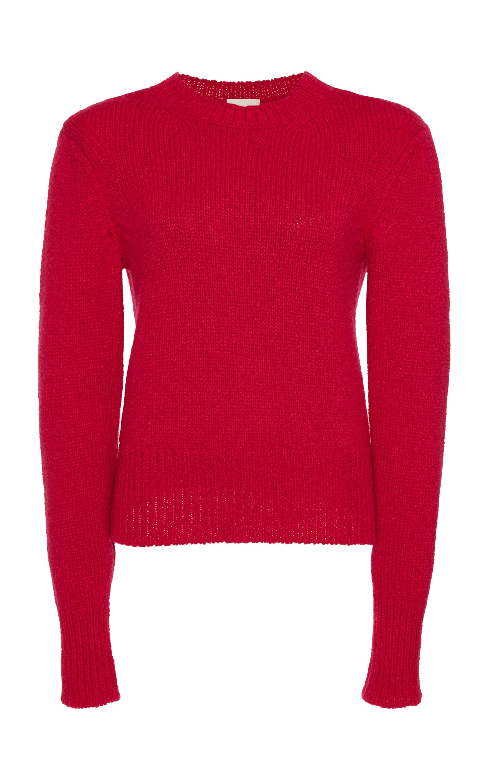 ISABEL MARANT crew-neck ribbed jumper - Neutrals