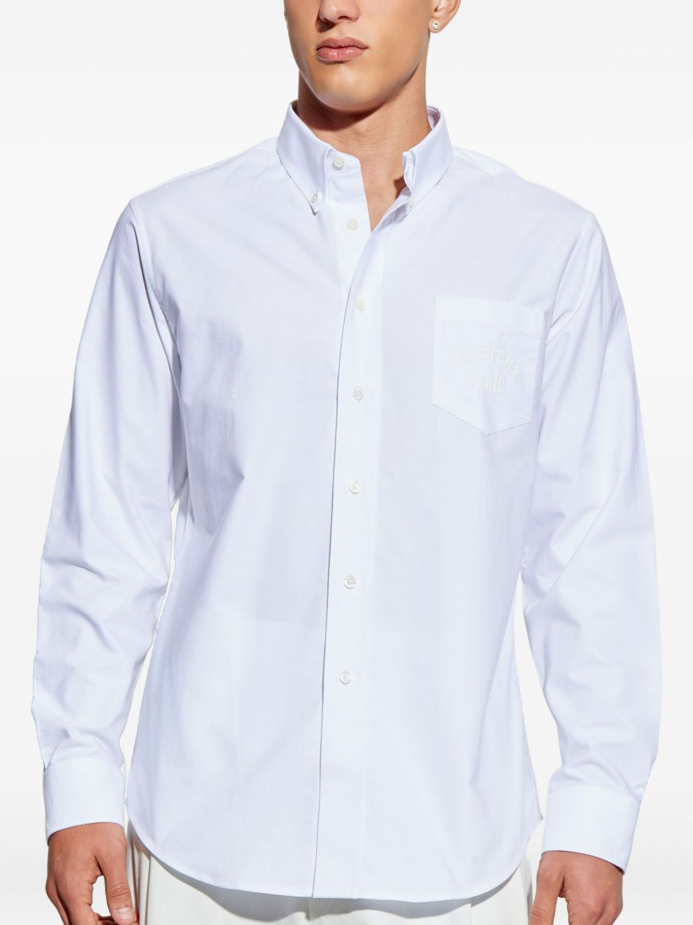 EMBROIDERED CHEST-POCKET SHIRT - 3