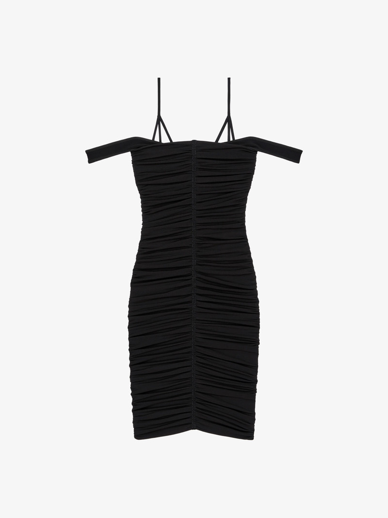 RUCHED OFF-SHOULDER DRESS 와 TANK TOP STRAPS - 1