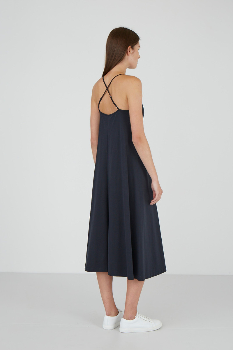 Sunspel Cotton Interlock Strap Dress outlook