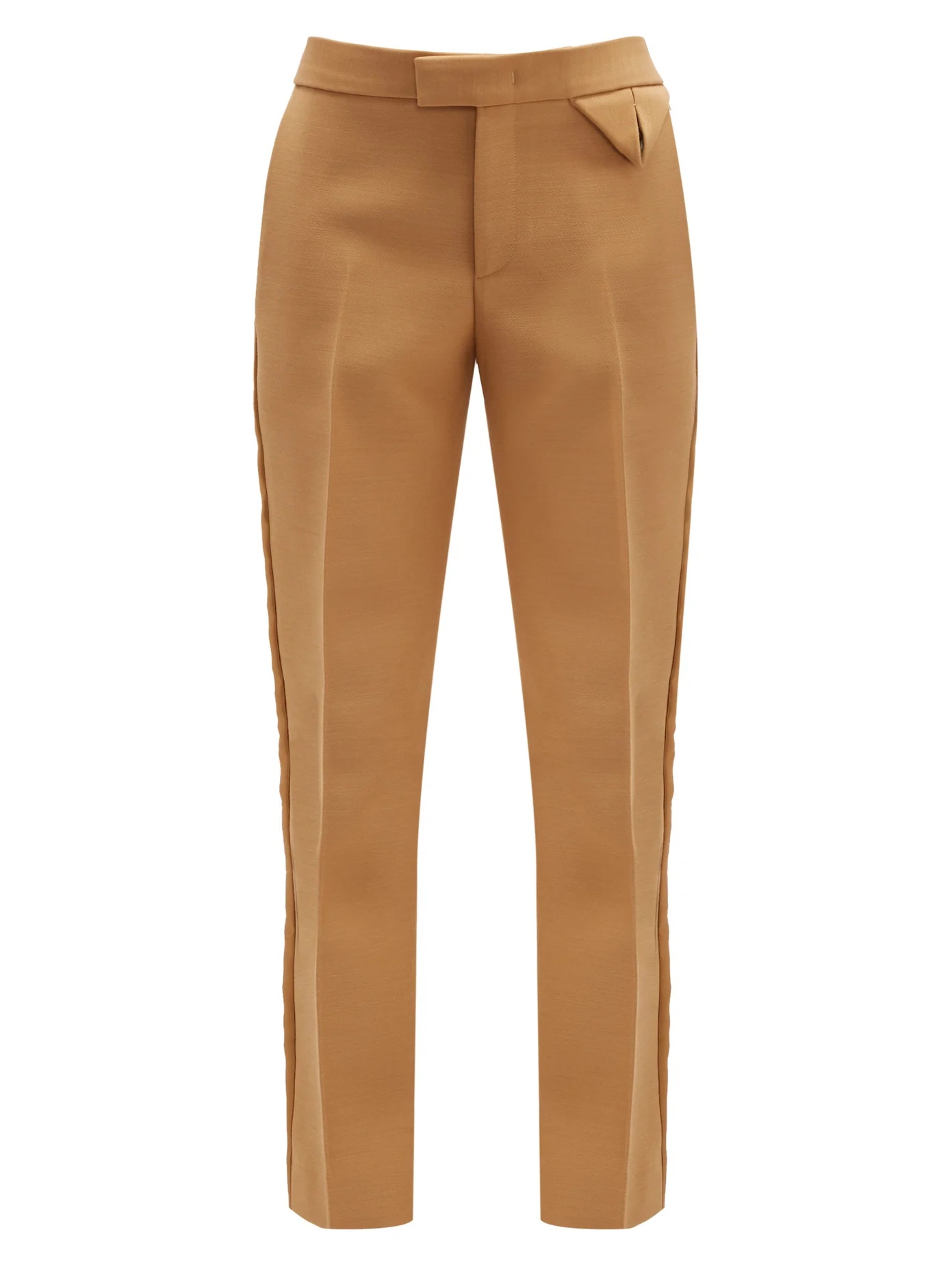 Tailored canvas straight-leg trousers - 1