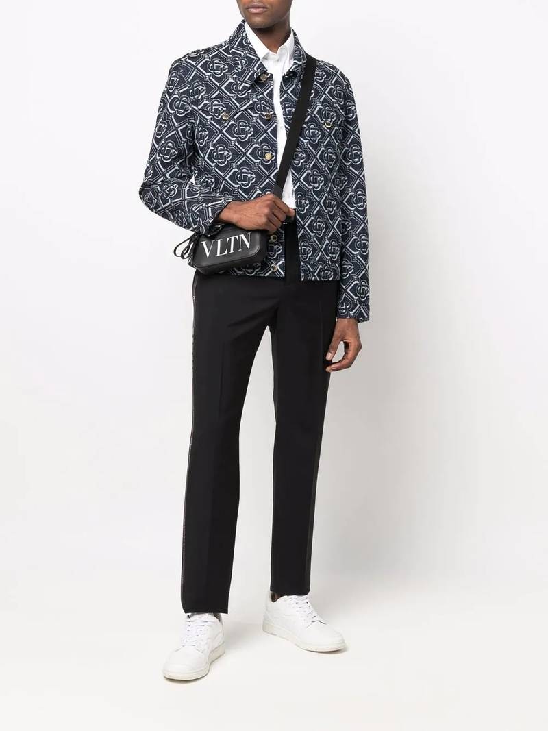 Valentino high-waisted straight-leg trousers outlook