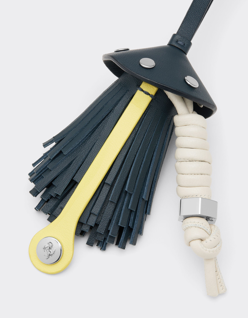 Nappa leather charm with scooby and fringes 3