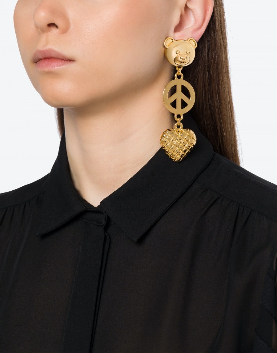 CLIP EARRINGS WITH CHARM - 4