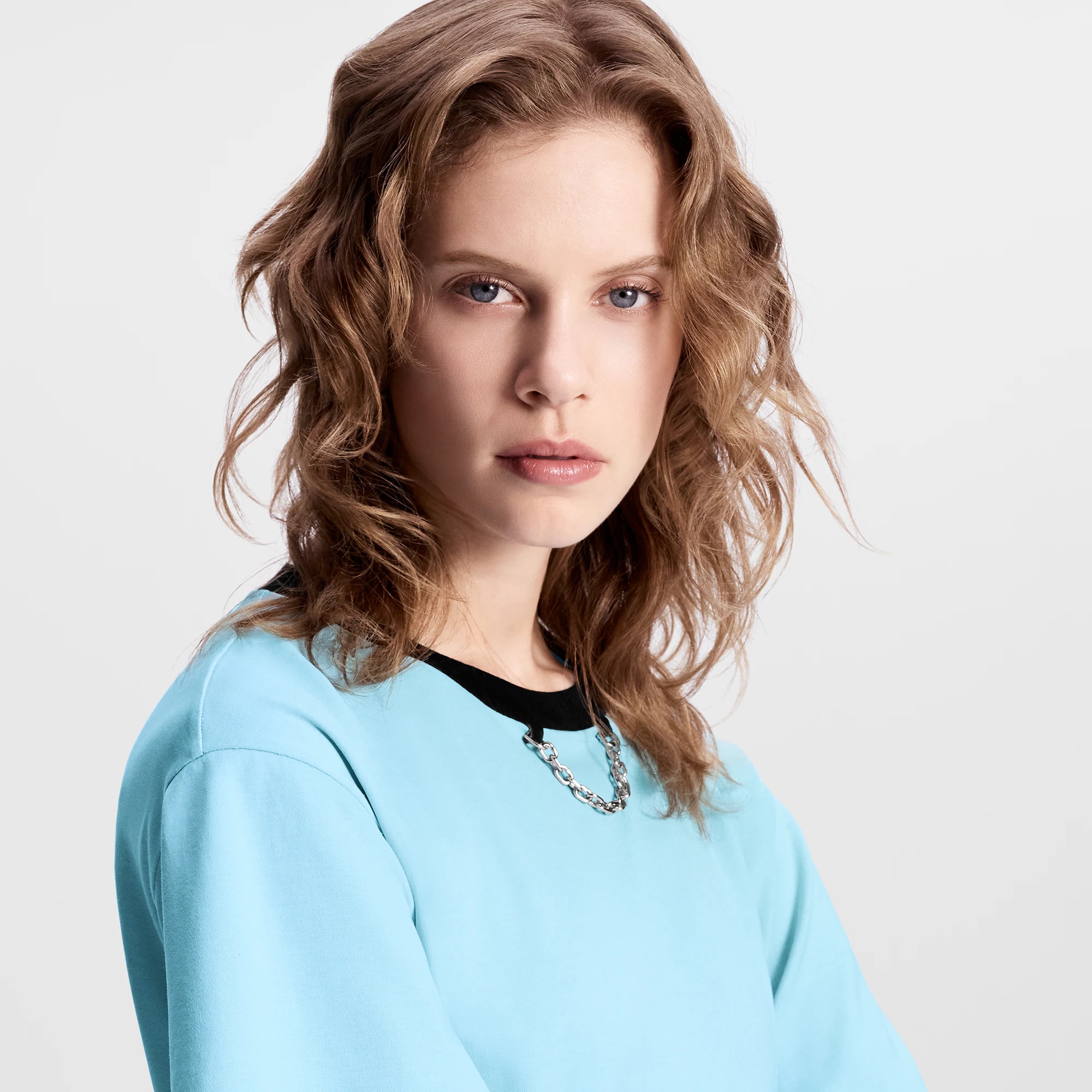Scarf Insert T-Shirt Dress - 2