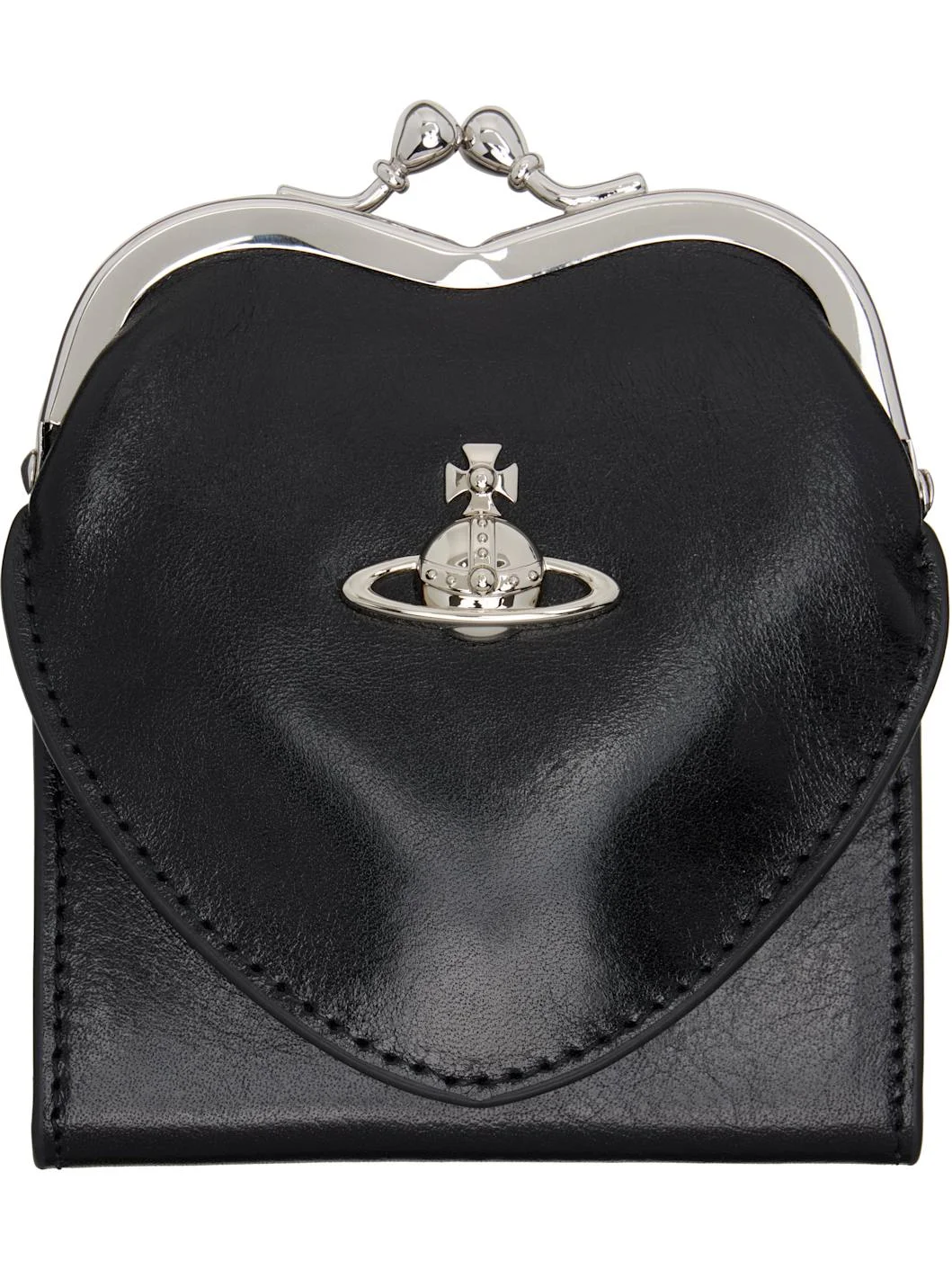 Black Heart Frame Wallet - 1