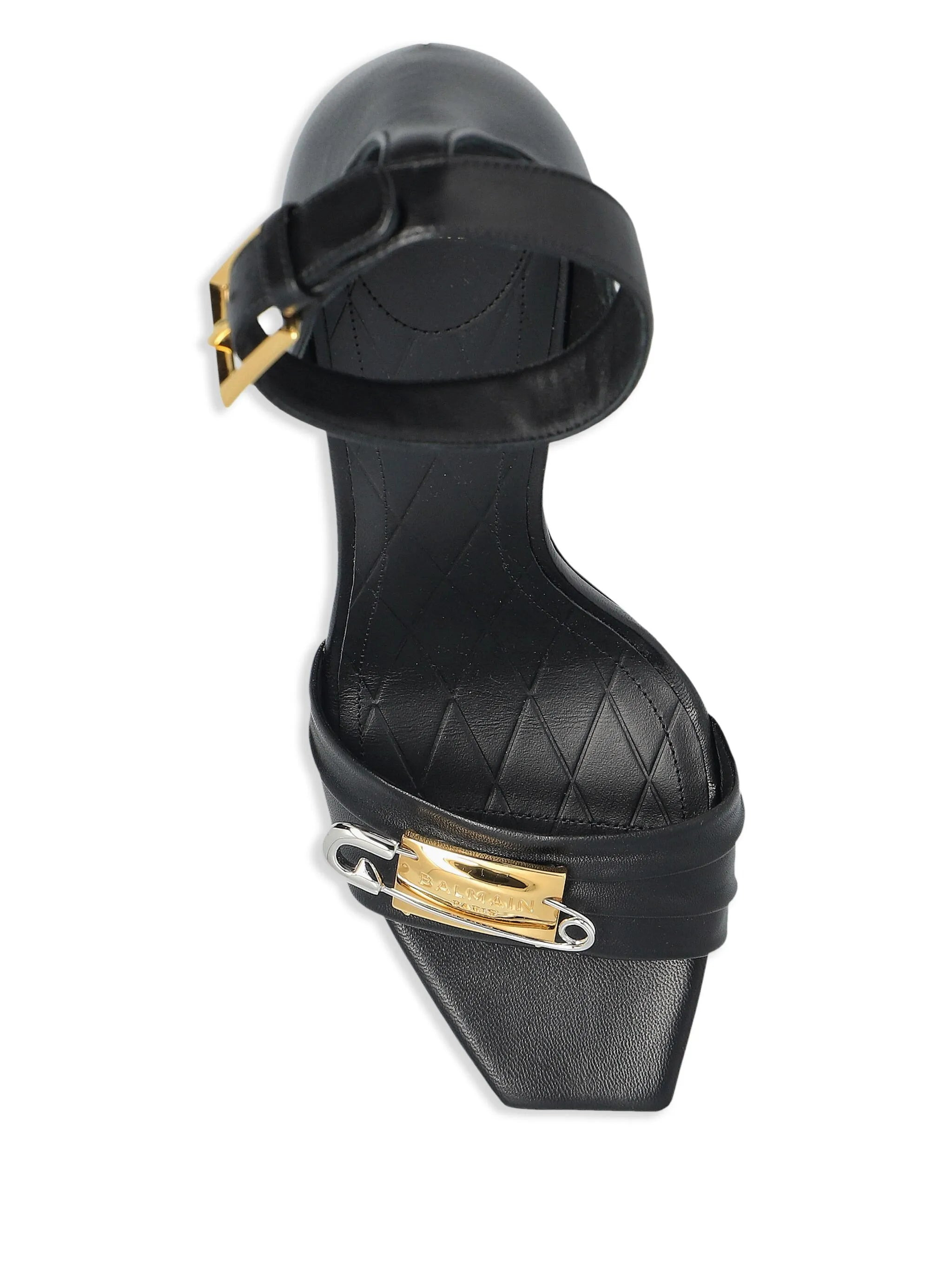 110mm leather sandals - 4