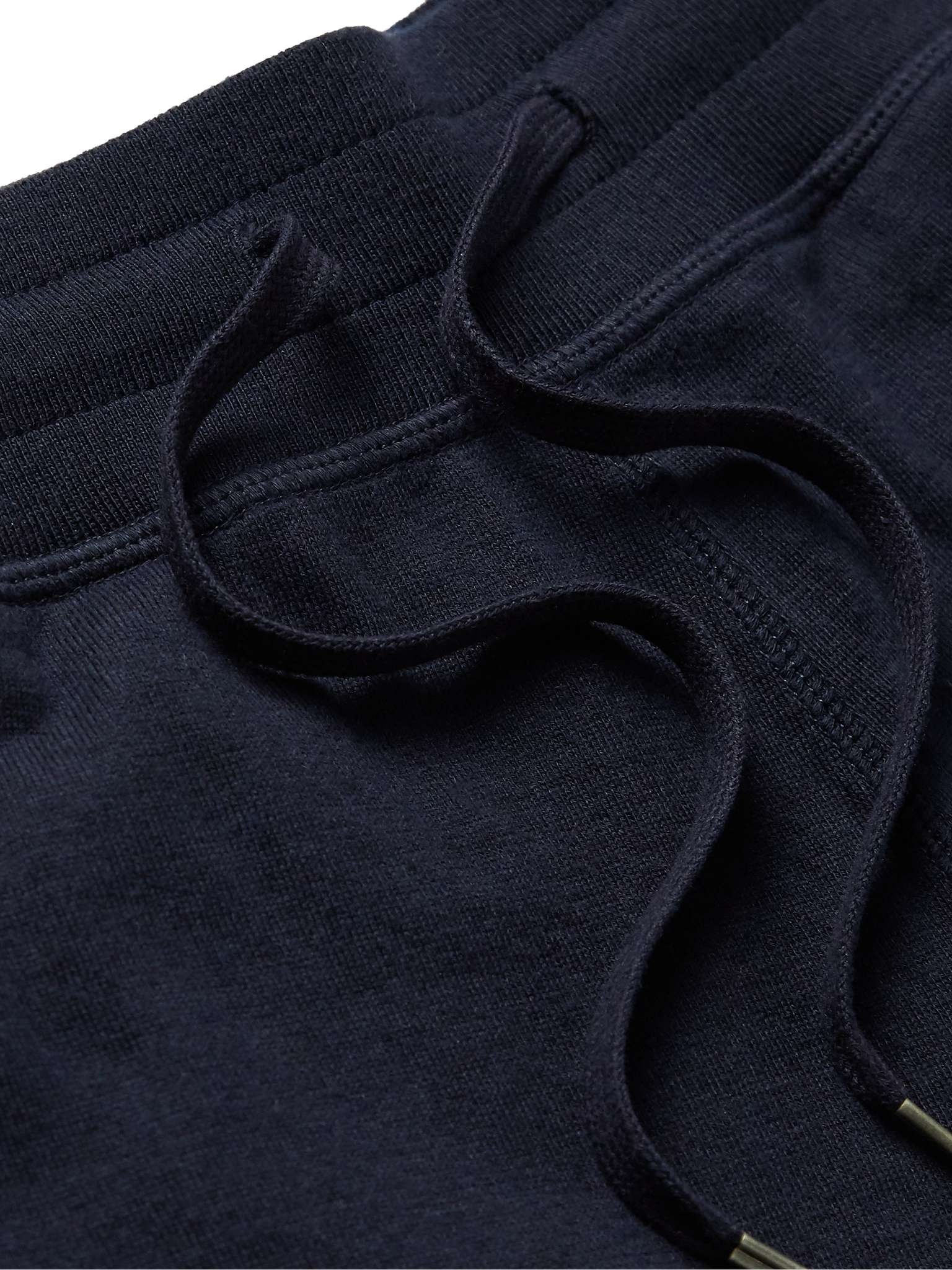 Slim-Fit Tapered Cotton, Silk and Cashmere-Blend Sweatpants - 3